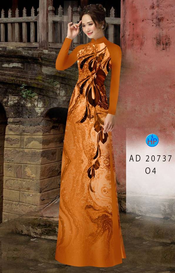Vải Áo Dài Hoa In 3D Kiểu Mới AD 20737 39 Vải Áo Dài Hoa In 3D Kiểu Mới AD 20737