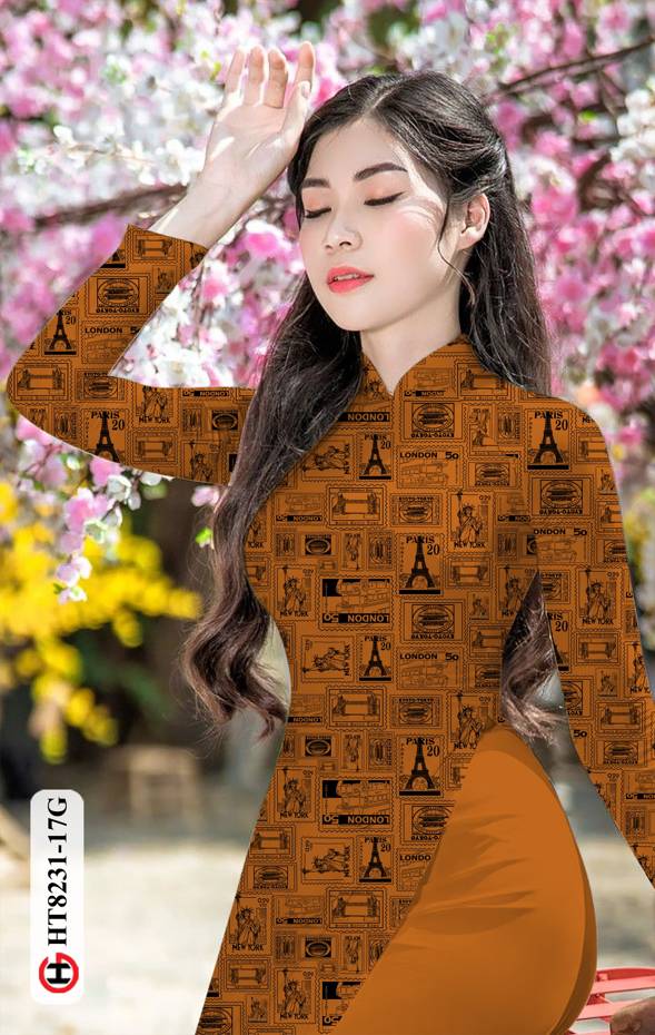 Vải Áo Dài Hoa Văn Vừa Ra AD HT8231 39 Vải Áo Dài Hoa Văn Vừa Ra AD HT8231