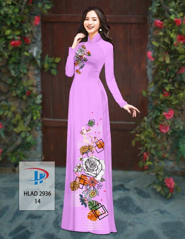 Vải Áo Dài Hoa Hồng Thiết Kế 2021 AD HLAD2936 54 Vải Áo Dài Hoa Hồng Thiết Kế 2021 AD HLAD2936