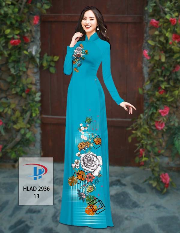 Vải Áo Dài Hoa Hồng Thiết Kế 2021 AD HLAD2936 53 Vải Áo Dài Hoa Hồng Thiết Kế 2021 AD HLAD2936