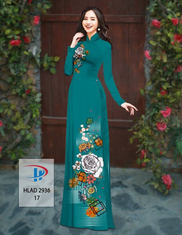Vải Áo Dài Hoa Hồng Thiết Kế 2021 AD HLAD2936 57 Vải Áo Dài Hoa Hồng Thiết Kế 2021 AD HLAD2936