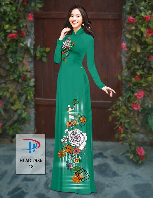 Vải Áo Dài Hoa Hồng Thiết Kế 2021 AD HLAD2936 58 Vải Áo Dài Hoa Hồng Thiết Kế 2021 AD HLAD2936