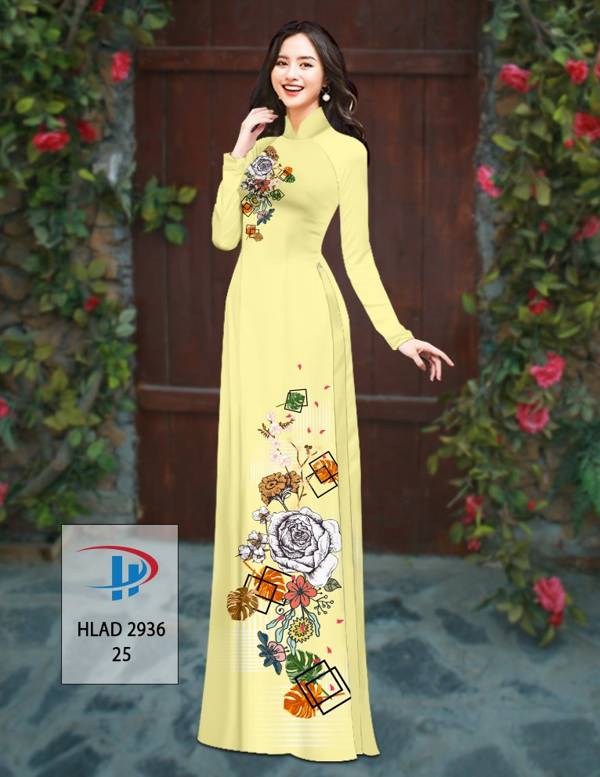 Vải Áo Dài Hoa Hồng Thiết Kế 2021 AD HLAD2936 66 Vải Áo Dài Hoa Hồng Thiết Kế 2021 AD HLAD2936