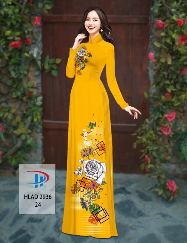 Vải Áo Dài Hoa Hồng Thiết Kế 2021 AD HLAD2936 65 Vải Áo Dài Hoa Hồng Thiết Kế 2021 AD HLAD2936