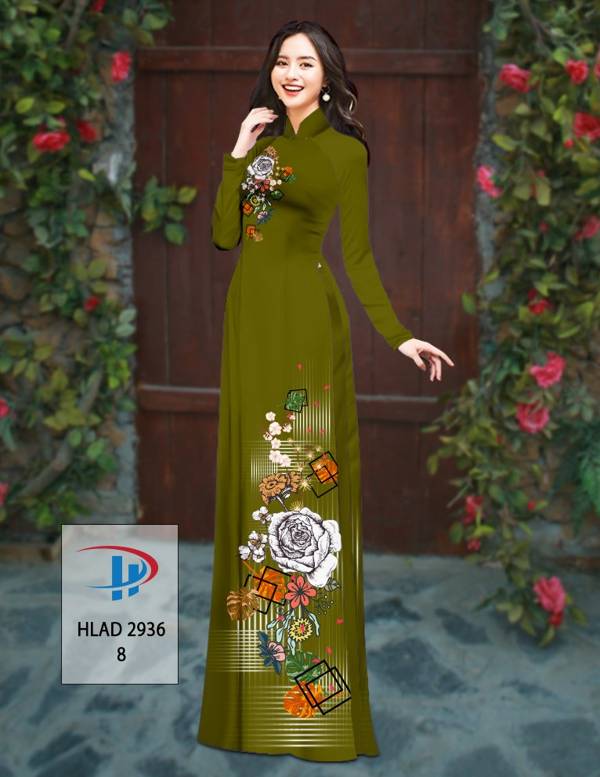 Vải Áo Dài Hoa Hồng Thiết Kế 2021 AD HLAD2936 72 Vải Áo Dài Hoa Hồng Thiết Kế 2021 AD HLAD2936