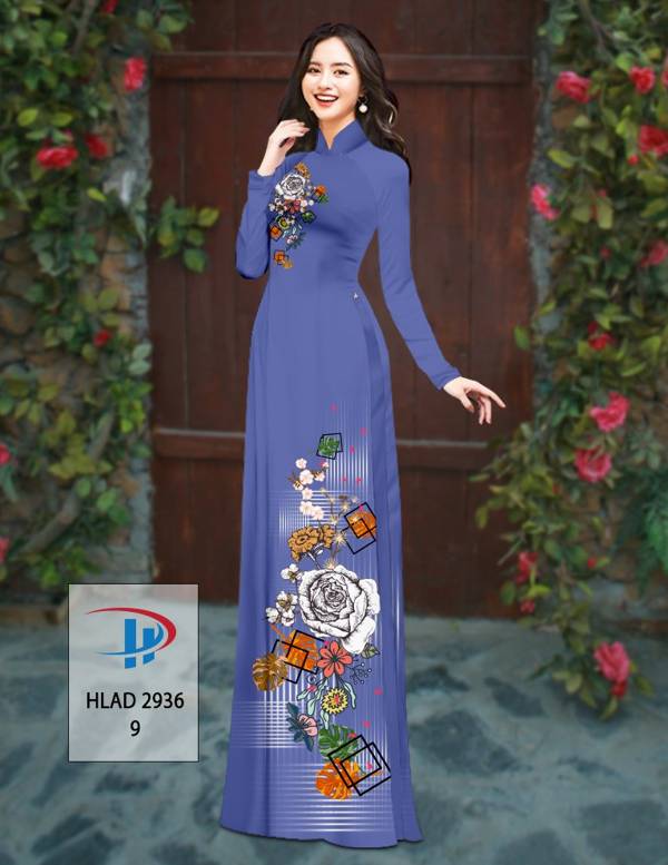 Vải Áo Dài Hoa Hồng Thiết Kế 2021 AD HLAD2936 73 Vải Áo Dài Hoa Hồng Thiết Kế 2021 AD HLAD2936