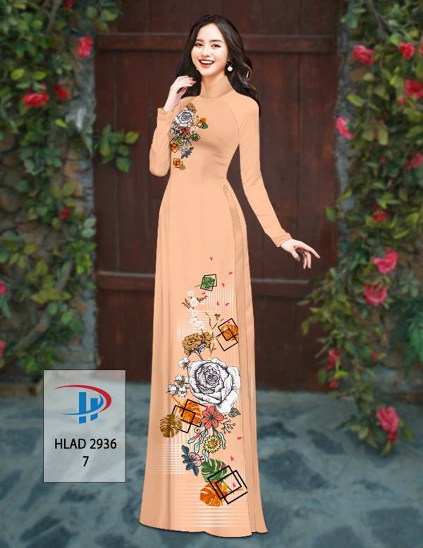 Vải Áo Dài Hoa Hồng Thiết Kế 2021 AD HLAD2936 71 Vải Áo Dài Hoa Hồng Thiết Kế 2021 AD HLAD2936