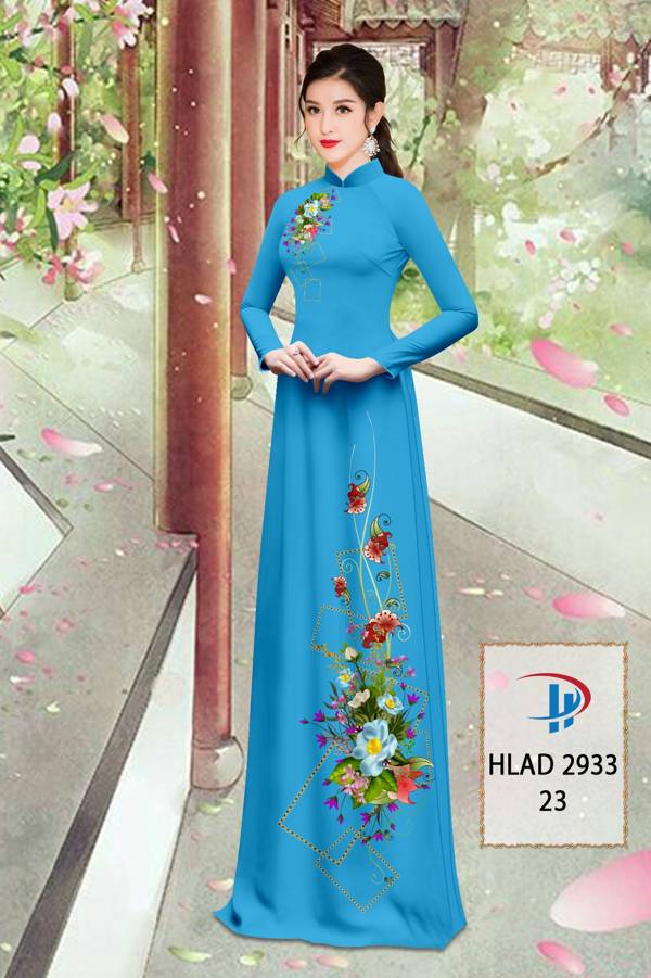 Vải Áo Dài Hoa In 3D Mới Ra AD HLAD2933 52 Vải Áo Dài Hoa In 3D Mới Ra AD HLAD2933