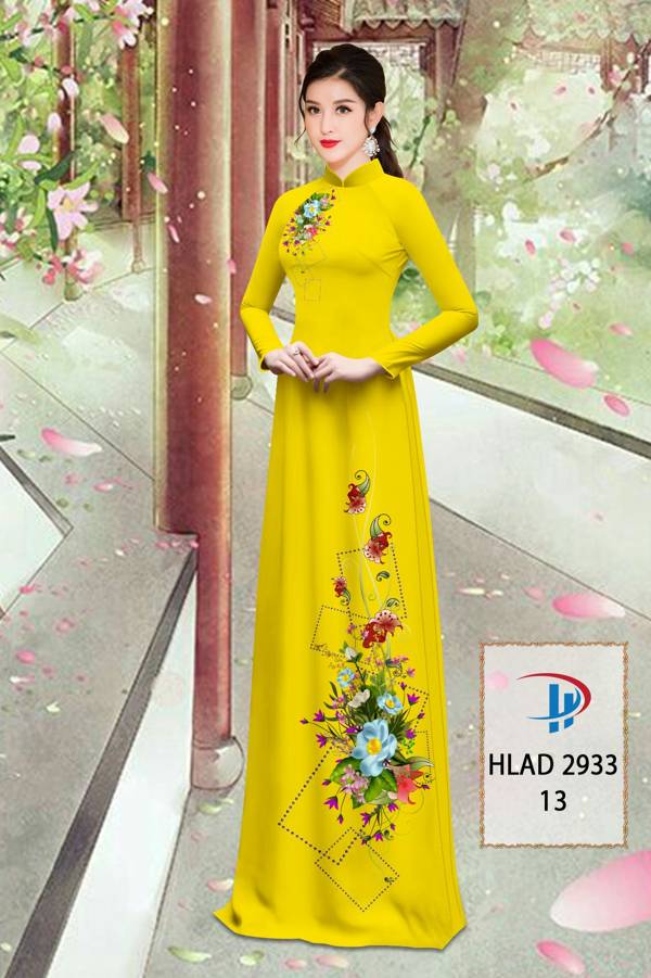 Vải Áo Dài Hoa In 3D Mới Ra AD HLAD2933 55 Vải Áo Dài Hoa In 3D Mới Ra AD HLAD2933