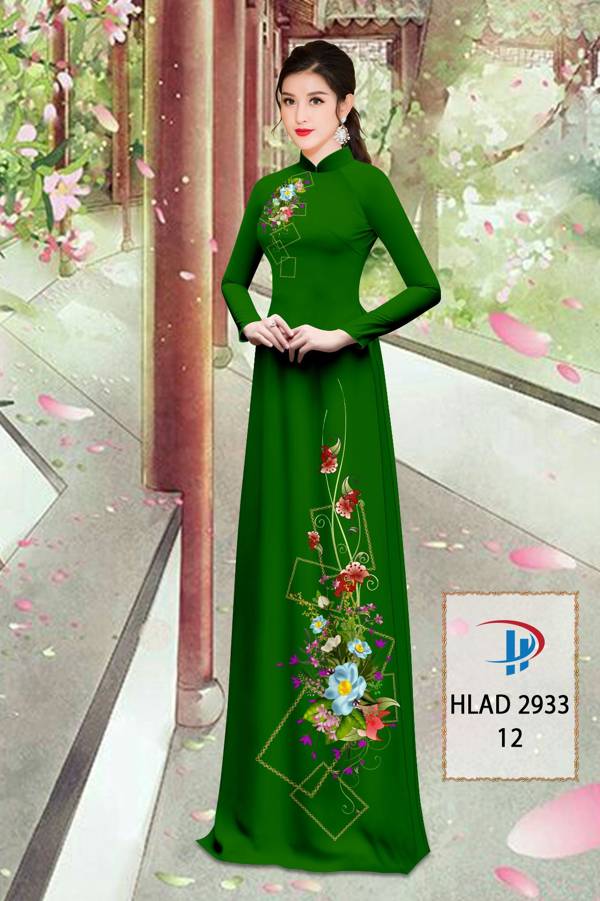 Vải Áo Dài Hoa In 3D Mới Ra AD HLAD2933 56 Vải Áo Dài Hoa In 3D Mới Ra AD HLAD2933