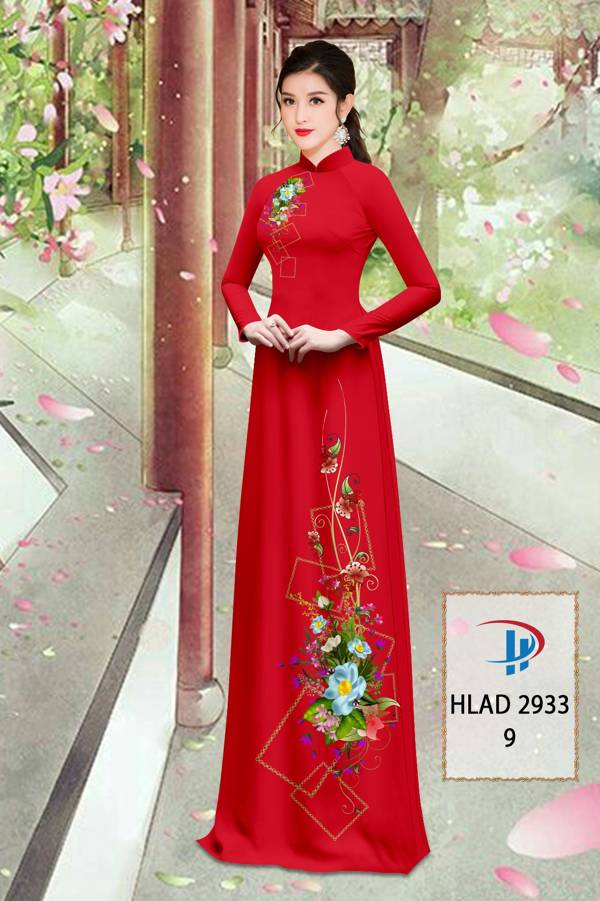 Vải Áo Dài Hoa In 3D Mới Ra AD HLAD2933 54 Vải Áo Dài Hoa In 3D Mới Ra AD HLAD2933