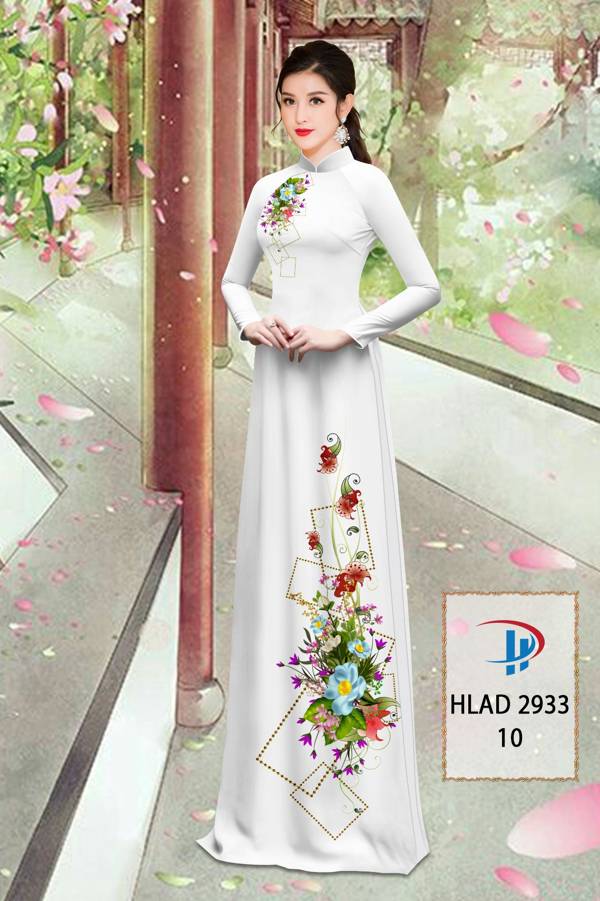 Vải Áo Dài Hoa In 3D Mới Ra AD HLAD2933 53 Vải Áo Dài Hoa In 3D Mới Ra AD HLAD2933