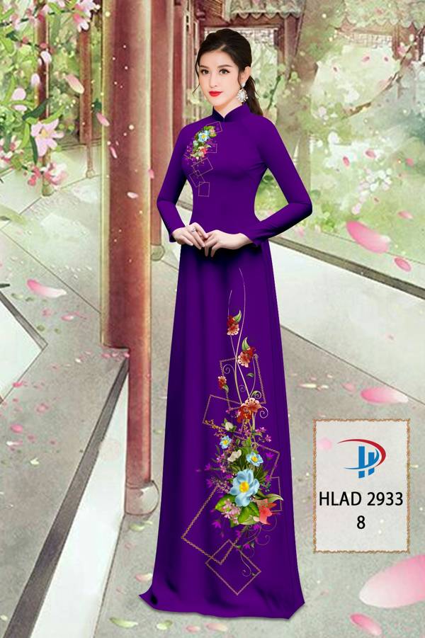 Vải Áo Dài Hoa In 3D Mới Ra AD HLAD2933 57 Vải Áo Dài Hoa In 3D Mới Ra AD HLAD2933