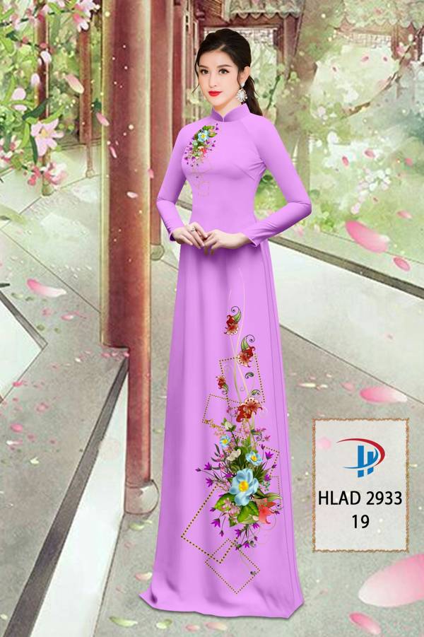 Vải Áo Dài Hoa In 3D Mới Ra AD HLAD2933 60 Vải Áo Dài Hoa In 3D Mới Ra AD HLAD2933