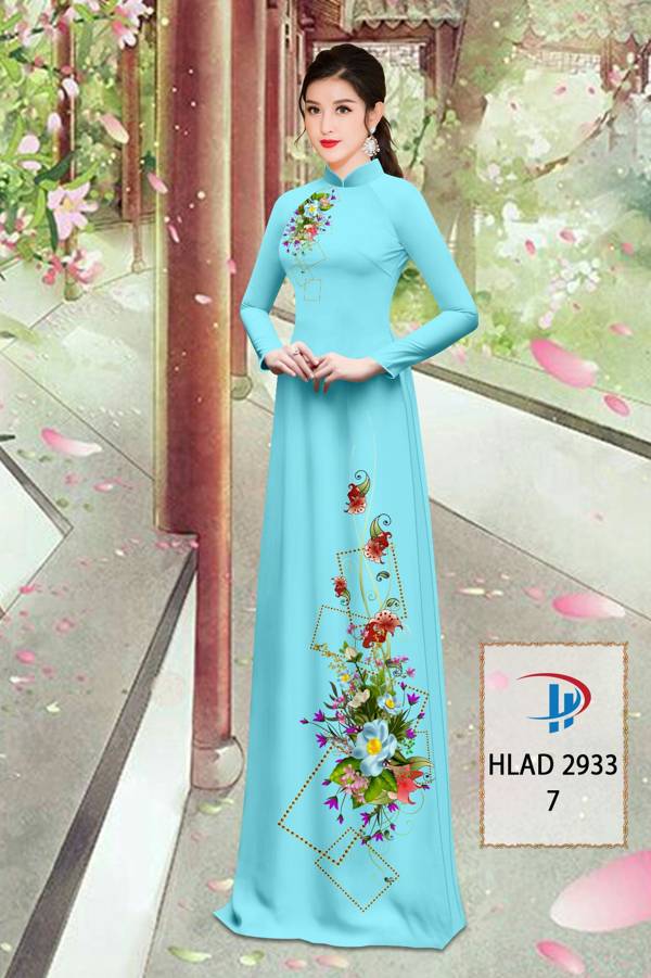 Vải Áo Dài Hoa In 3D Mới Ra AD HLAD2933 62 Vải Áo Dài Hoa In 3D Mới Ra AD HLAD2933