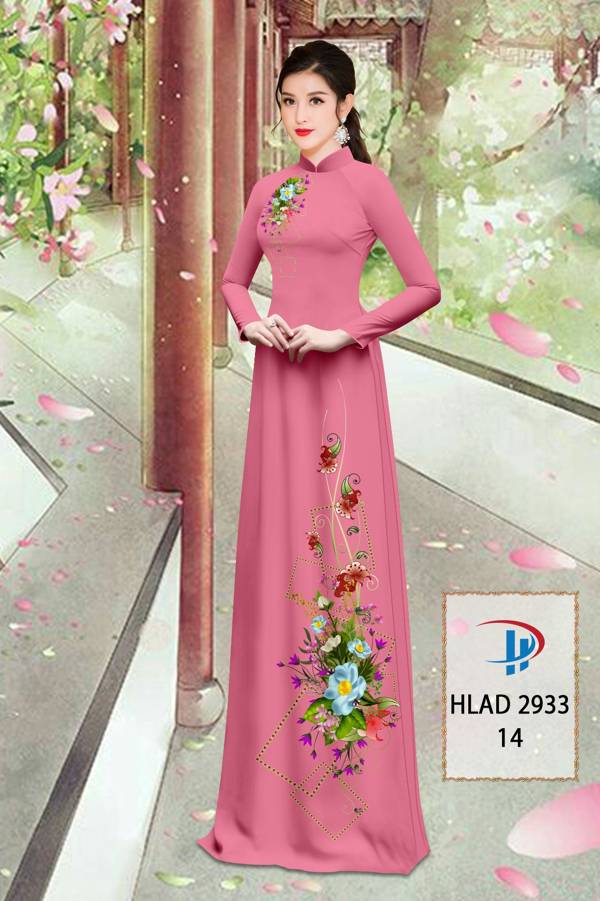 Vải Áo Dài Hoa In 3D Mới Ra AD HLAD2933 64 Vải Áo Dài Hoa In 3D Mới Ra AD HLAD2933