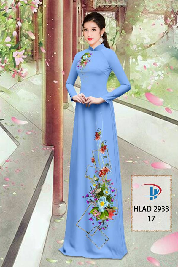 Vải Áo Dài Hoa In 3D Mới Ra AD HLAD2933 65 Vải Áo Dài Hoa In 3D Mới Ra AD HLAD2933