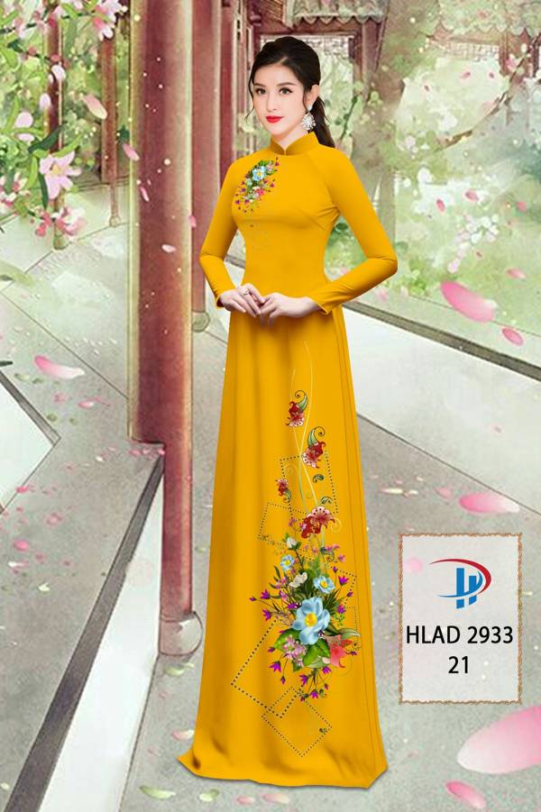 Vải Áo Dài Hoa In 3D Mới Ra AD HLAD2933 70 Vải Áo Dài Hoa In 3D Mới Ra AD HLAD2933