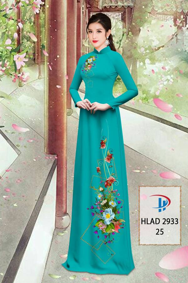 Vải Áo Dài Hoa In 3D Mới Ra AD HLAD2933 68 Vải Áo Dài Hoa In 3D Mới Ra AD HLAD2933
