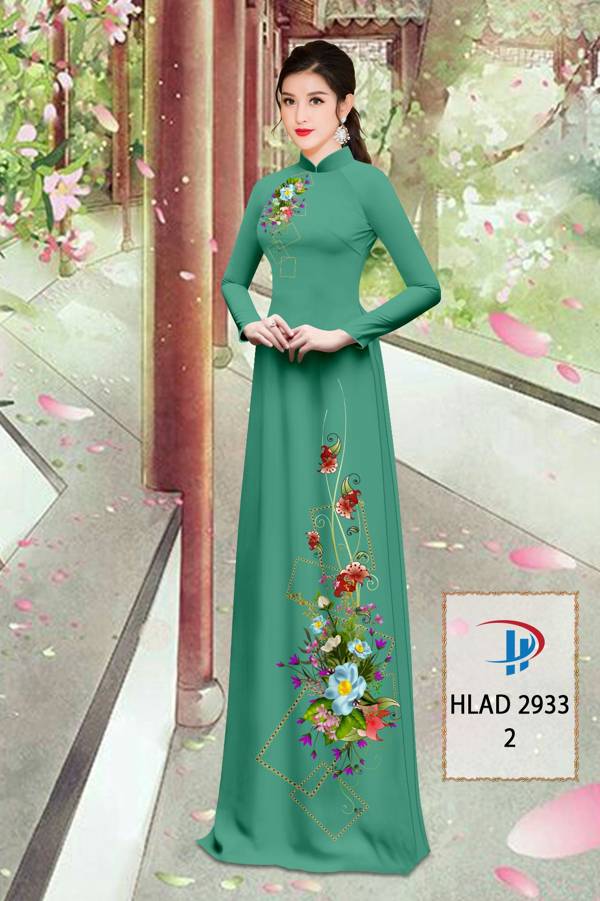 Vải Áo Dài Hoa In 3D Mới Ra AD HLAD2933 67 Vải Áo Dài Hoa In 3D Mới Ra AD HLAD2933