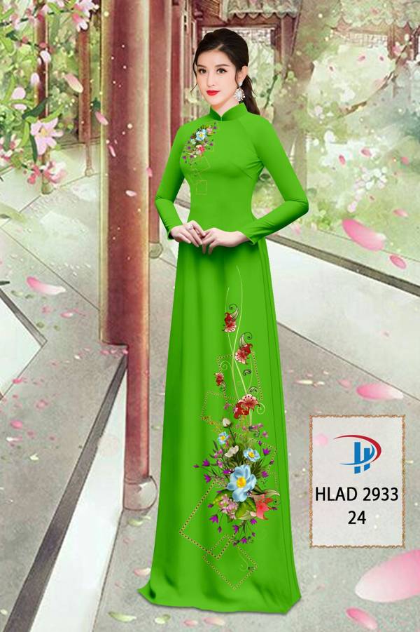 Vải Áo Dài Hoa In 3D Mới Ra AD HLAD2933 72 Vải Áo Dài Hoa In 3D Mới Ra AD HLAD2933