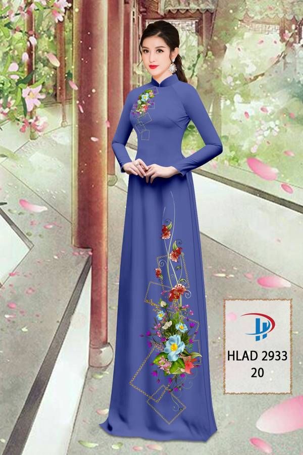 Vải Áo Dài Hoa In 3D Mới Ra AD HLAD2933 73 Vải Áo Dài Hoa In 3D Mới Ra AD HLAD2933
