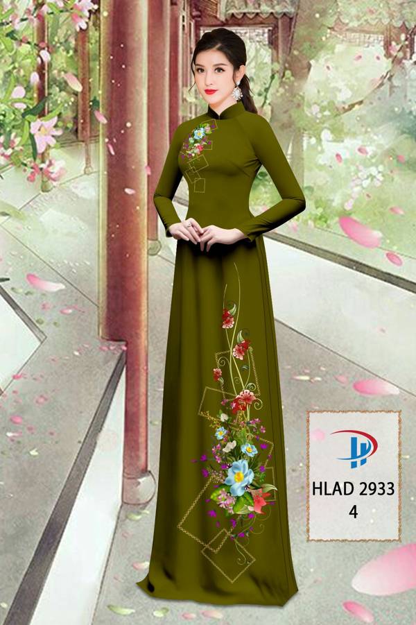 Vải Áo Dài Hoa In 3D Mới Ra AD HLAD2933 71 Vải Áo Dài Hoa In 3D Mới Ra AD HLAD2933