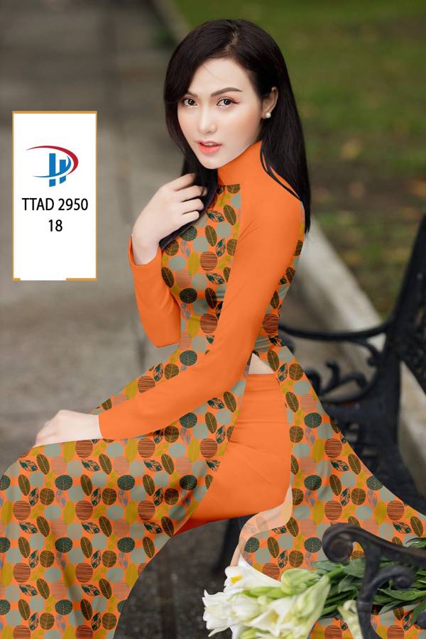 Vải Áo Dài Hình Lá Vừa Ra AD TTAD2950 58 Vải Áo Dài Hình Lá Vừa Ra AD TTAD2950