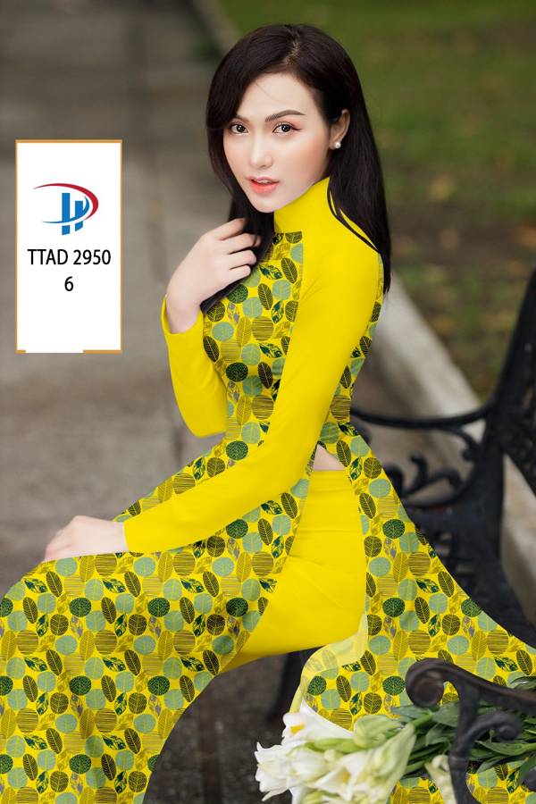 Vải Áo Dài Hình Lá Vừa Ra AD TTAD2950 69 Vải Áo Dài Hình Lá Vừa Ra AD TTAD2950