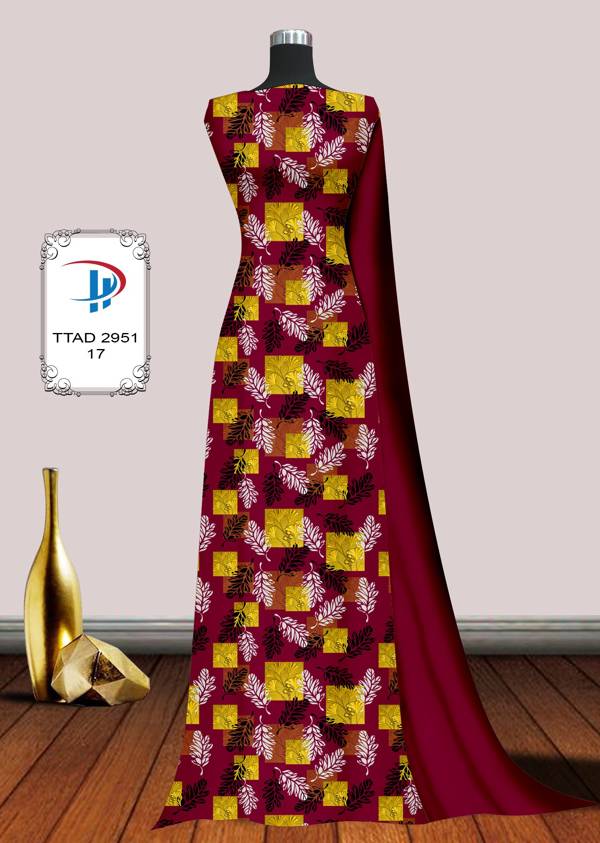 Vải Áo Dài Hoa Đều Thiết Kế 2021 AD TTAD2951