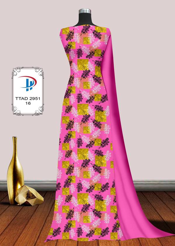 Vải Áo Dài Hoa Đều Thiết Kế 2021 AD TTAD2951