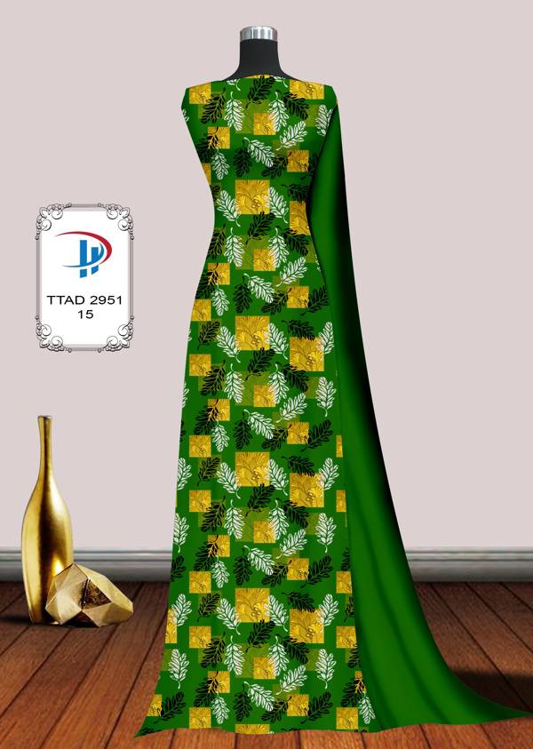 Vải Áo Dài Hoa Đều Thiết Kế 2021 AD TTAD2951
