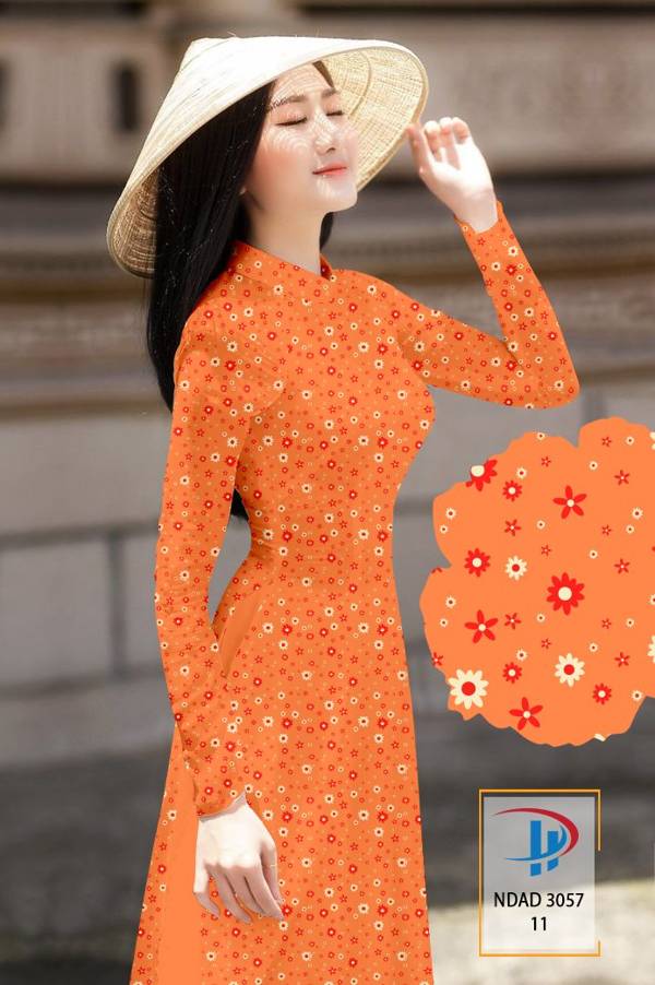 Vải Áo Dài Hoa Nhí Kiểu Mới AD NDAD3057 53 Vải Áo Dài Hoa Nhí Kiểu Mới AD NDAD3057
