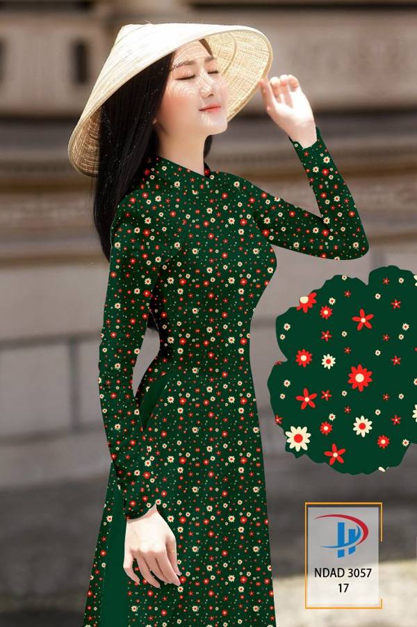 Vải Áo Dài Hoa Nhí Kiểu Mới AD NDAD3057 59 Vải Áo Dài Hoa Nhí Kiểu Mới AD NDAD3057