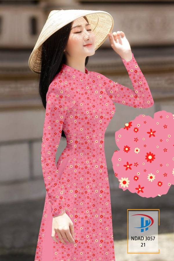 Vải Áo Dài Hoa Nhí Kiểu Mới AD NDAD3057 67 Vải Áo Dài Hoa Nhí Kiểu Mới AD NDAD3057