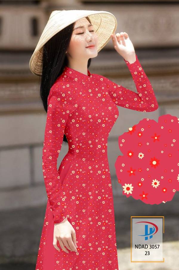Vải Áo Dài Hoa Nhí Kiểu Mới AD NDAD3057 65 Vải Áo Dài Hoa Nhí Kiểu Mới AD NDAD3057