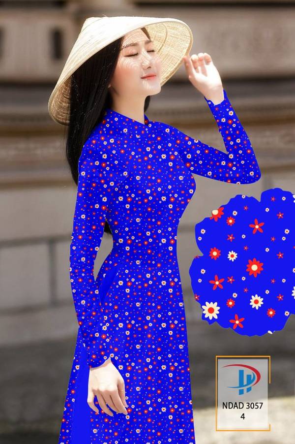 Vải Áo Dài Hoa Nhí Kiểu Mới AD NDAD3057 70 Vải Áo Dài Hoa Nhí Kiểu Mới AD NDAD3057