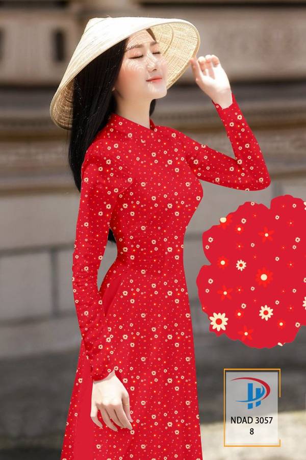 Vải Áo Dài Hoa Nhí Kiểu Mới AD NDAD3057 74 Vải Áo Dài Hoa Nhí Kiểu Mới AD NDAD3057