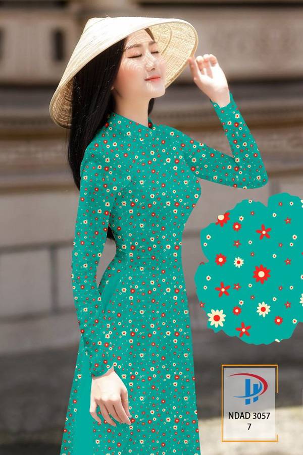 Vải Áo Dài Hoa Nhí Kiểu Mới AD NDAD3057 73 Vải Áo Dài Hoa Nhí Kiểu Mới AD NDAD3057