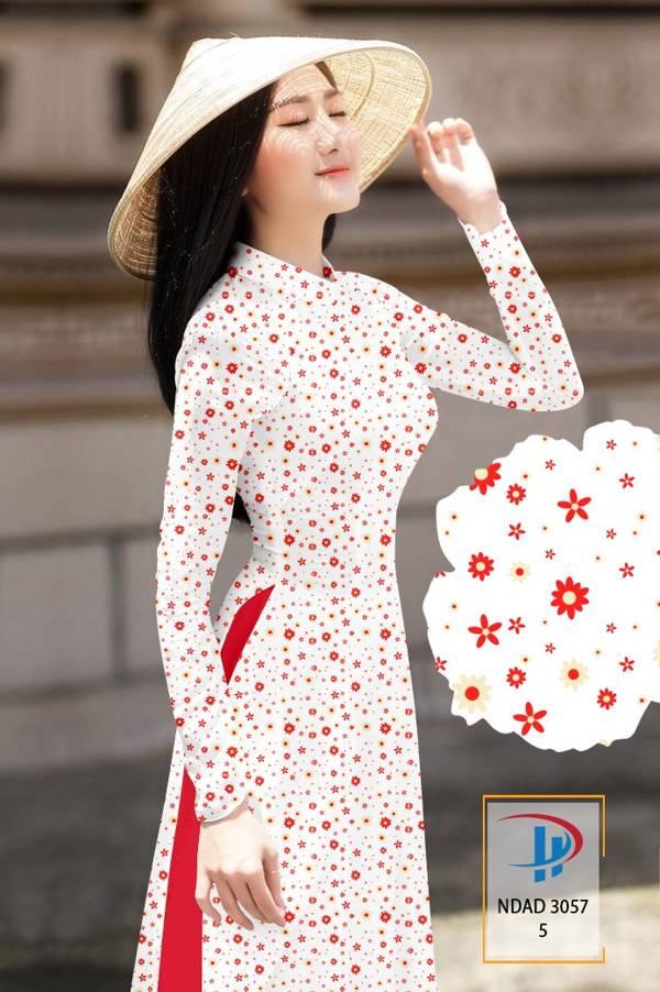 Vải Áo Dài Hoa Nhí Kiểu Mới AD NDAD3057 71 Vải Áo Dài Hoa Nhí Kiểu Mới AD NDAD3057
