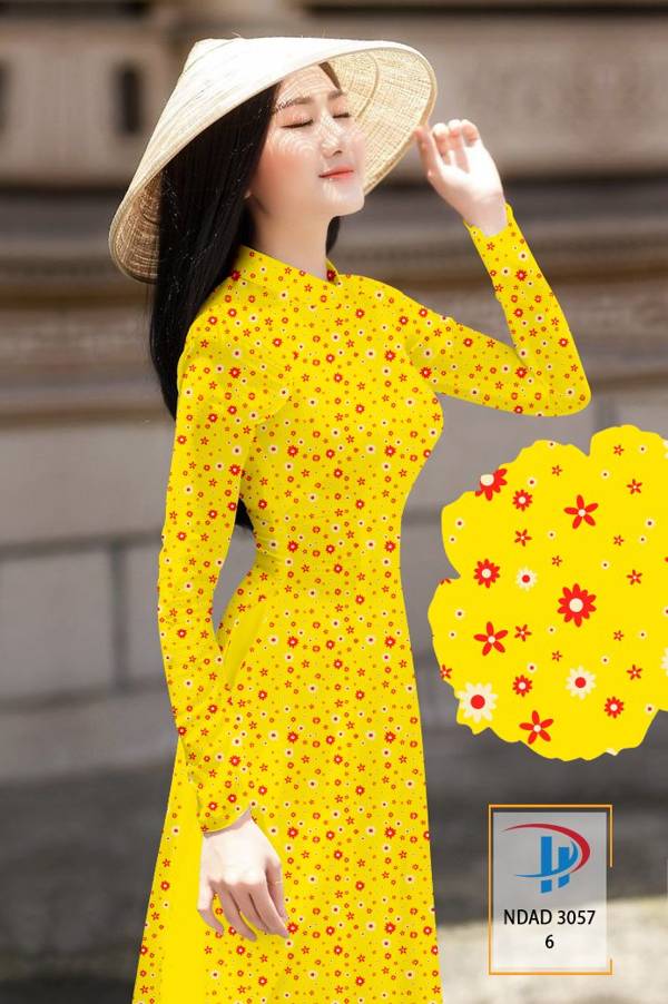 Vải Áo Dài Hoa Nhí Kiểu Mới AD NDAD3057 72 Vải Áo Dài Hoa Nhí Kiểu Mới AD NDAD3057