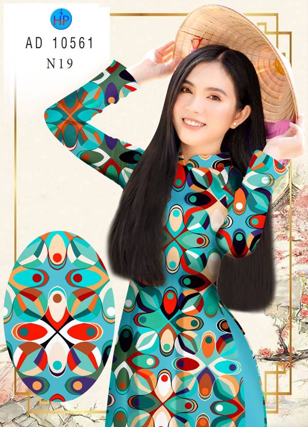 Vải Áo Dài Hoa Văn Độc Đáo AD 10561