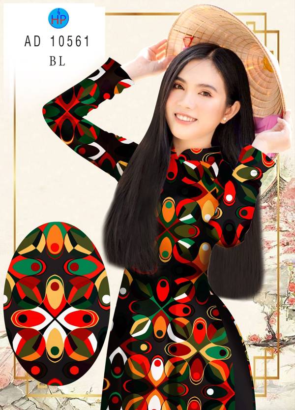 Vải Áo Dài Hoa Văn Độc Đáo AD 10561