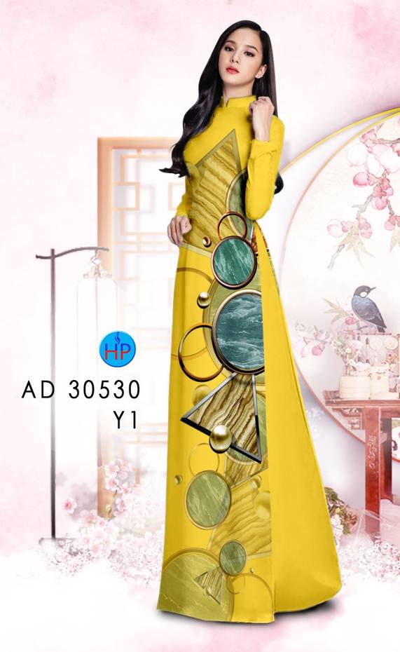 Vải Áo Dài Hoa Văn Thiết Kế 2021 AD 30530