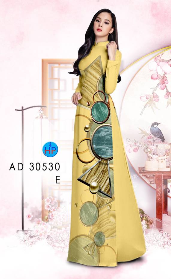 Vải Áo Dài Hoa Văn Thiết Kế 2021 AD 30530