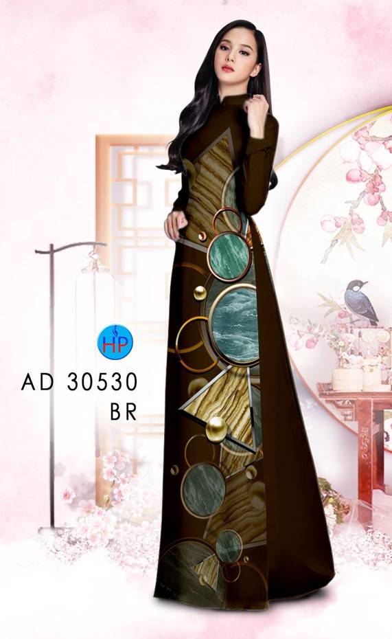 Vải Áo Dài Hoa Văn Thiết Kế 2021 AD 30530