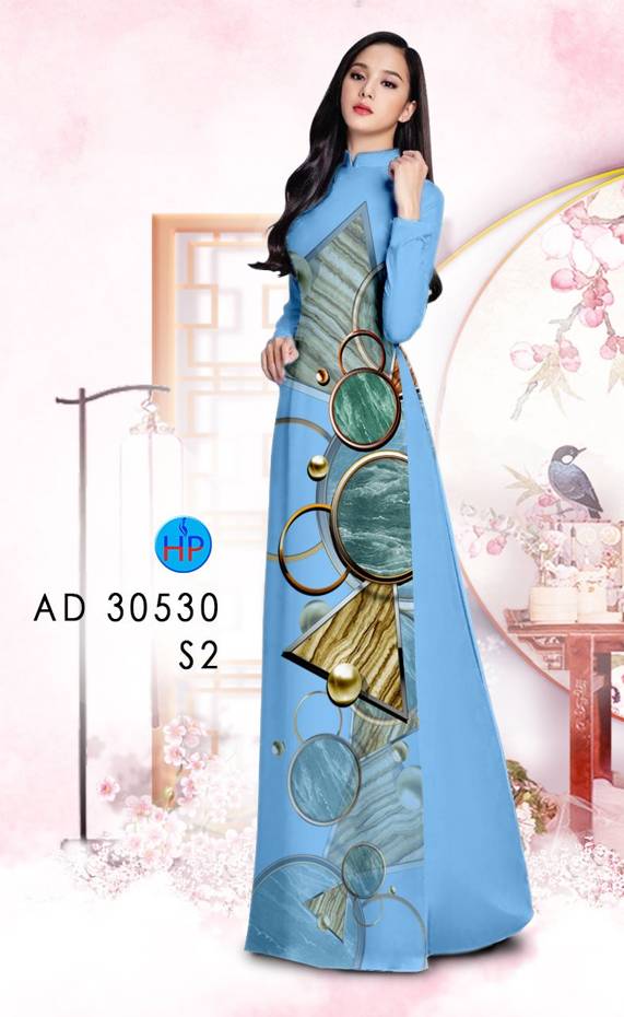 Vải Áo Dài Hoa Văn Thiết Kế 2021 AD 30530