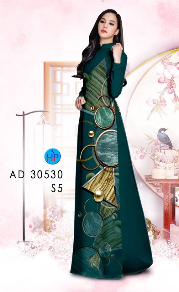 Vải Áo Dài Hoa Văn Thiết Kế 2021 AD 30530