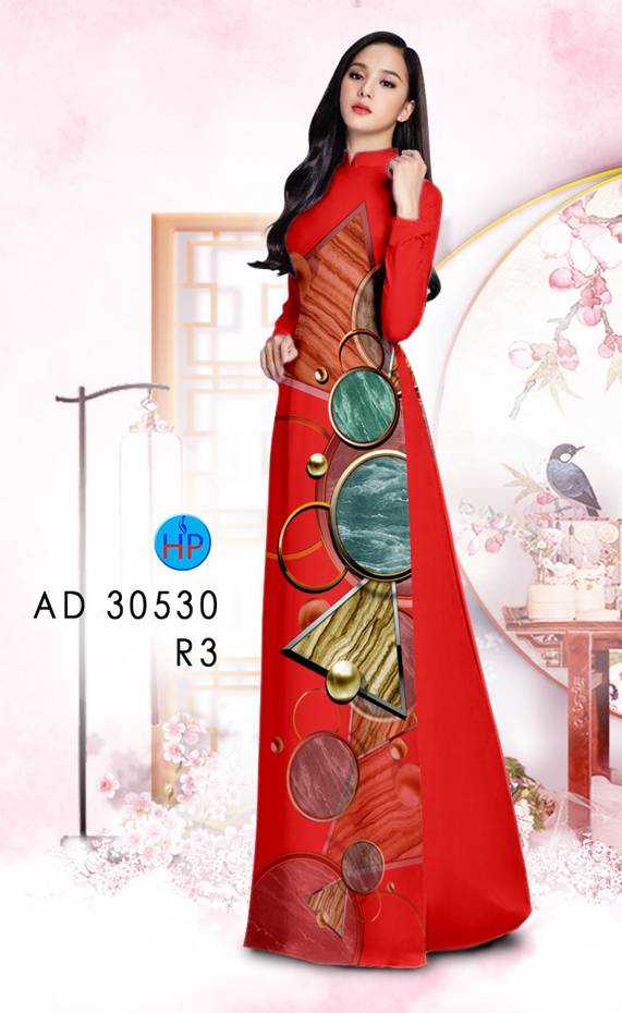 Vải Áo Dài Hoa Văn Thiết Kế 2021 AD 30530