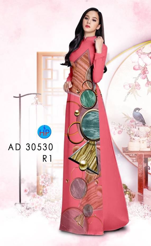 Vải Áo Dài Hoa Văn Thiết Kế 2021 AD 30530